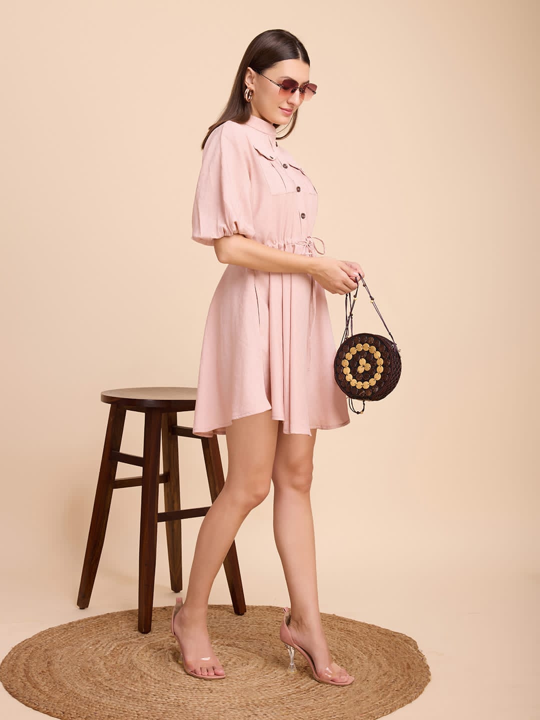 Collar Button-Down Dress